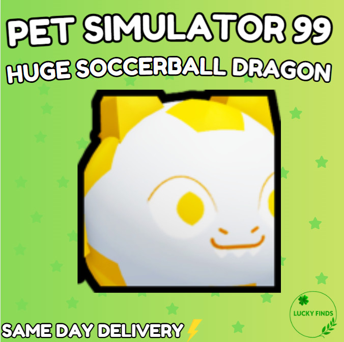 🔥💎Huge Soccerball Dragon (PS99) 🔥PET SIMULATOR 99 – CHEAPEST!⚡💸