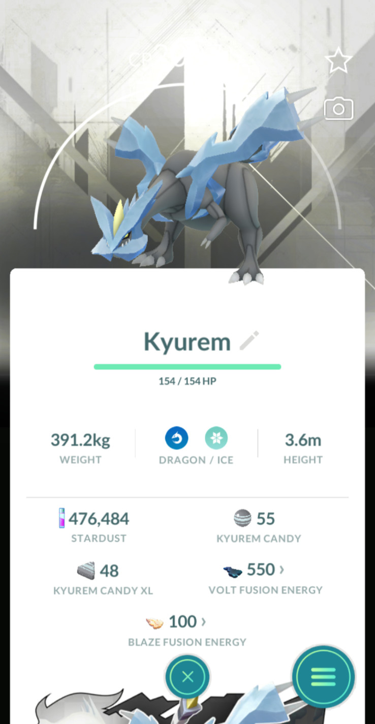 Background Kyurem Pokémon Go (READ DESC)