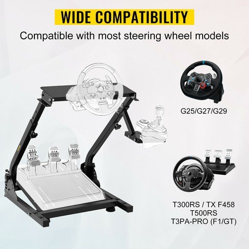 Racing Simulator Cockpit Steering Wheel Stand for Logitech G29 G920 Thrustmaster