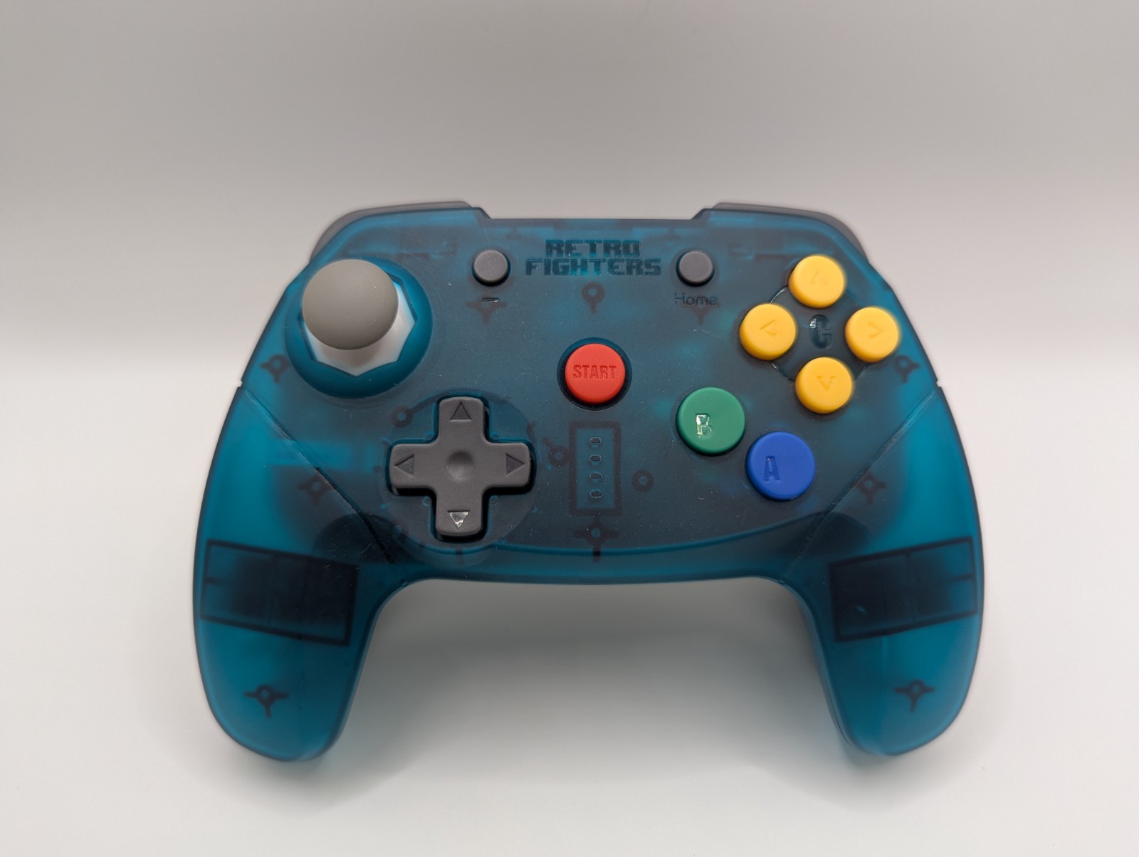 Retro Fighters Brawler64 Bluetooth Wireless Switch & PC Controller Blue-Green