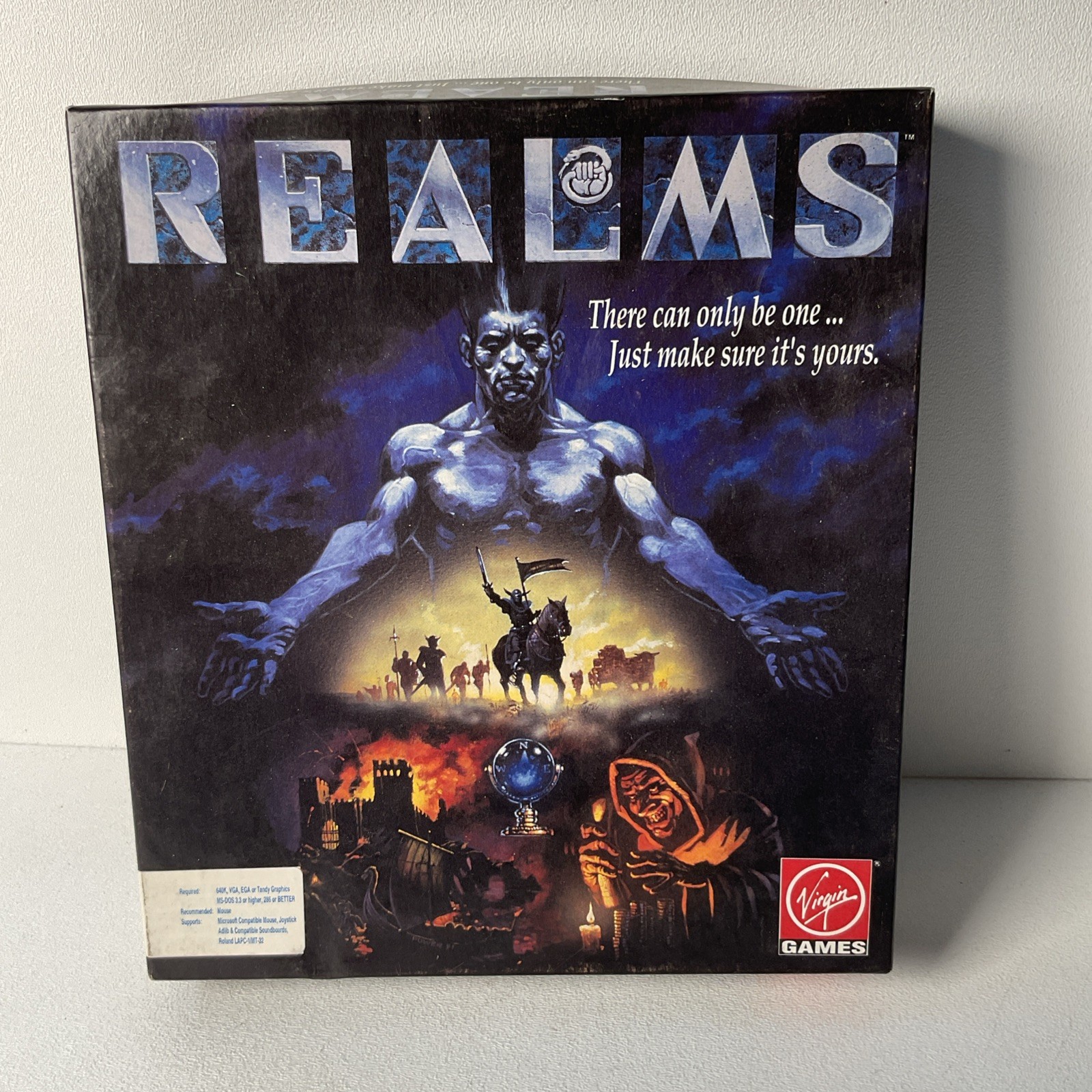 Realms | Virgin Games | 1992 | IBM PC | 5.25″ Floppy Disks | Complete | With Box