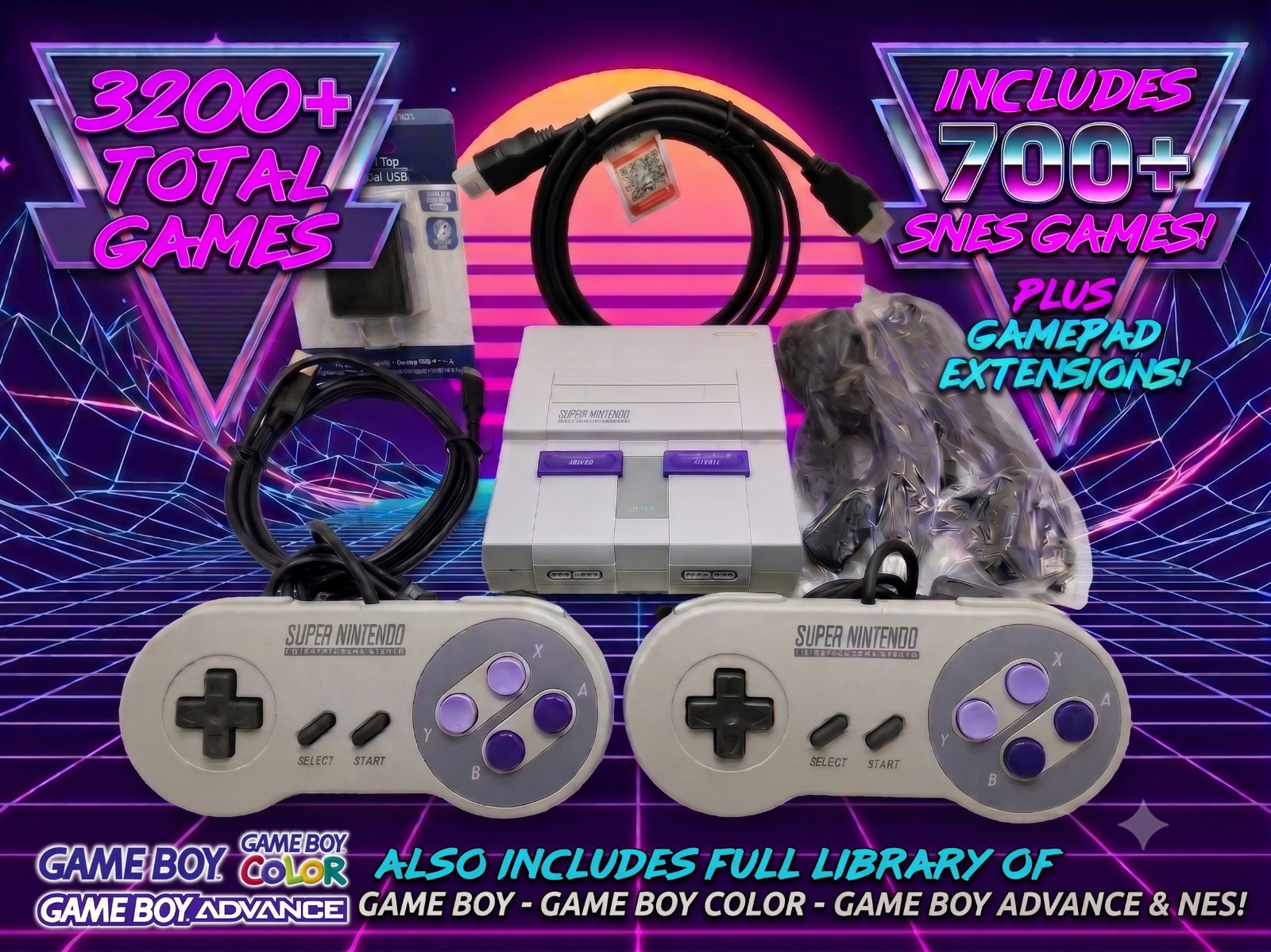 Authentic SNES Super Nintendo Classic Mini Full SNES Library & More! CLV-201