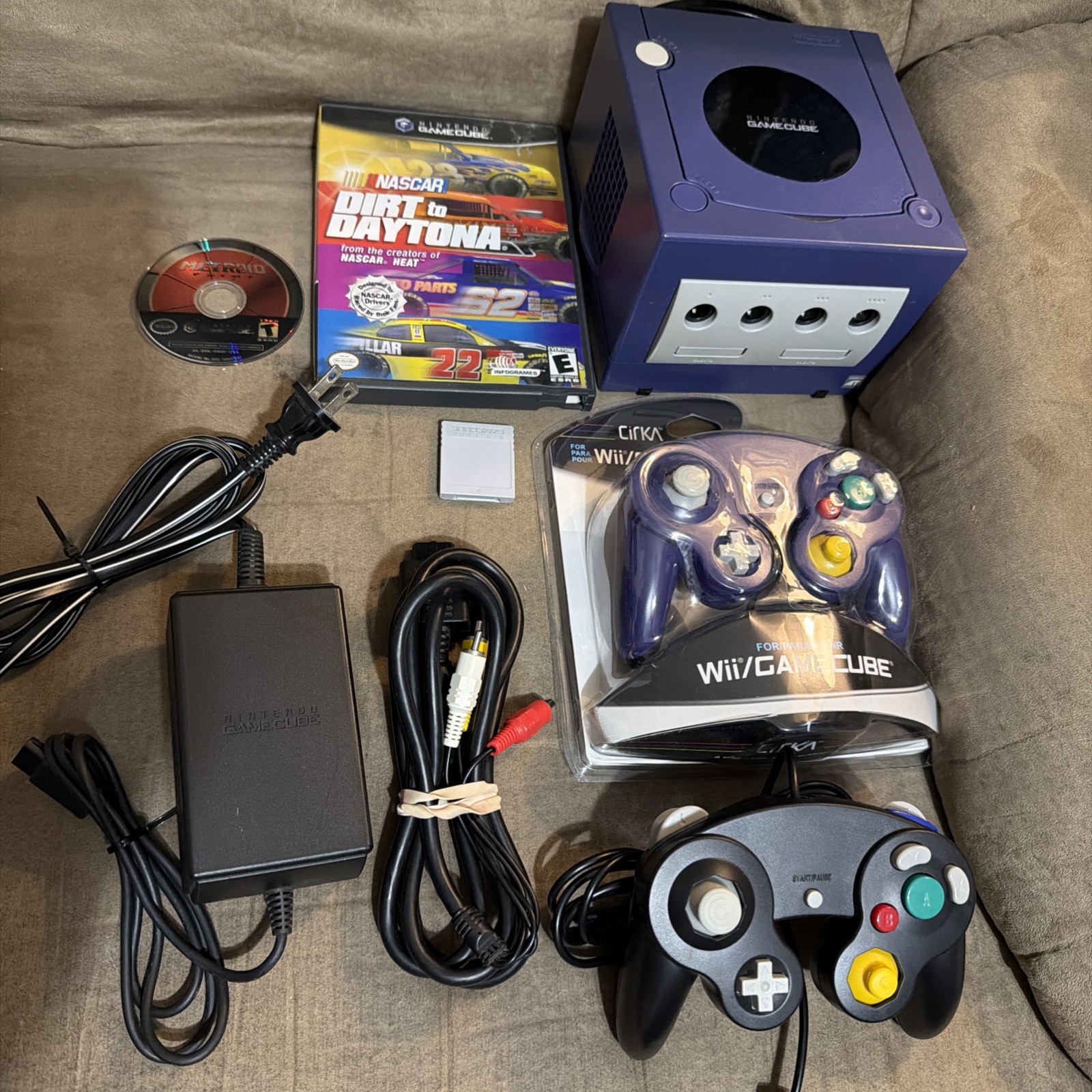 Indigo GameCube Console Bundle TESTED WORKING CLEANED
