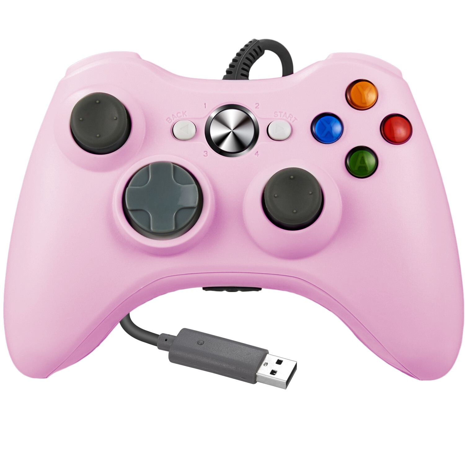 USB Wired Gamepad Joypad Controller For Microsoft Xbox 360 Slim PC Video Game US