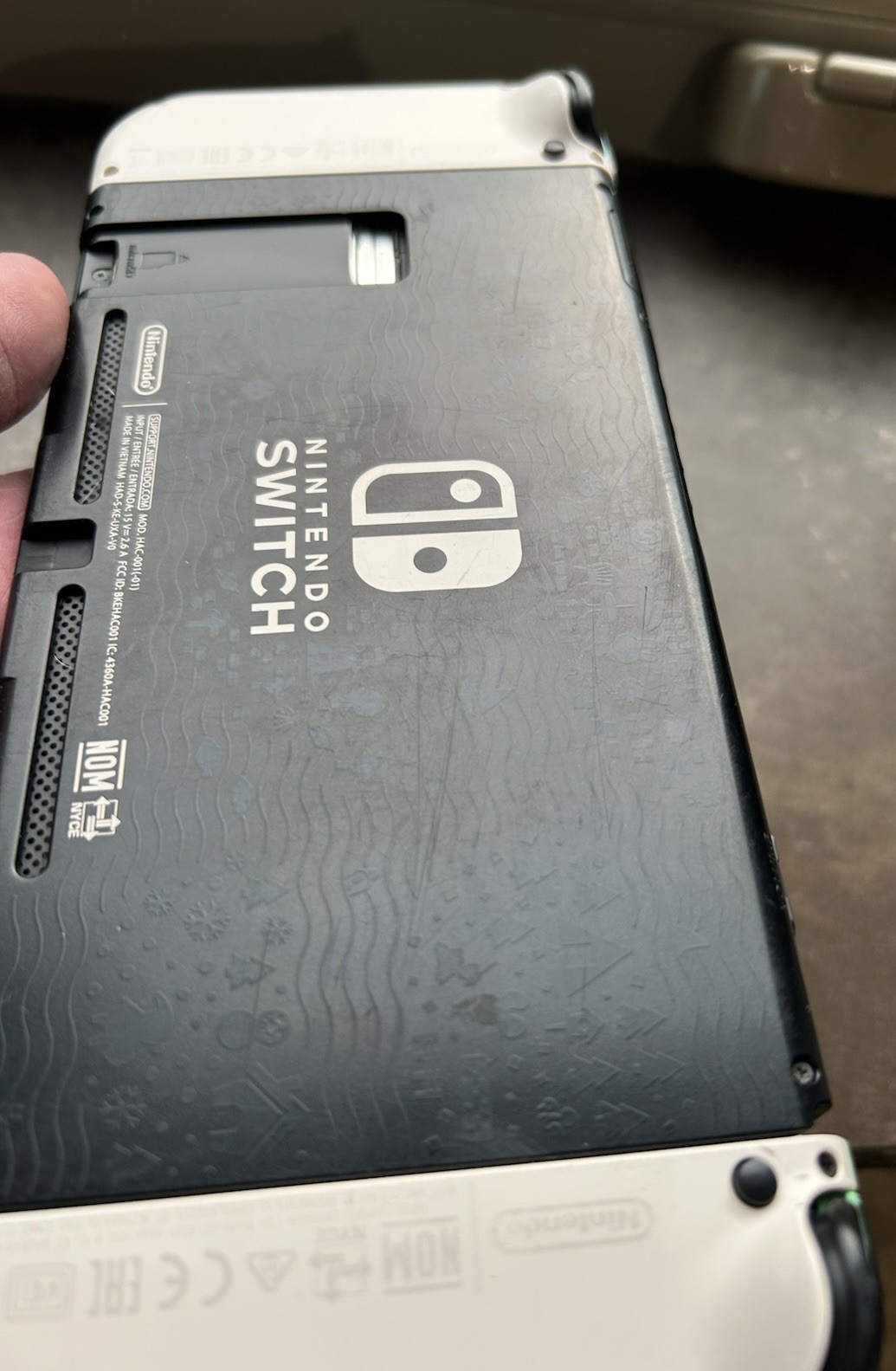 Nintendo Switch Console with Dock-Case-Charger-Works-Has Wear-Scratches!!!Read!!