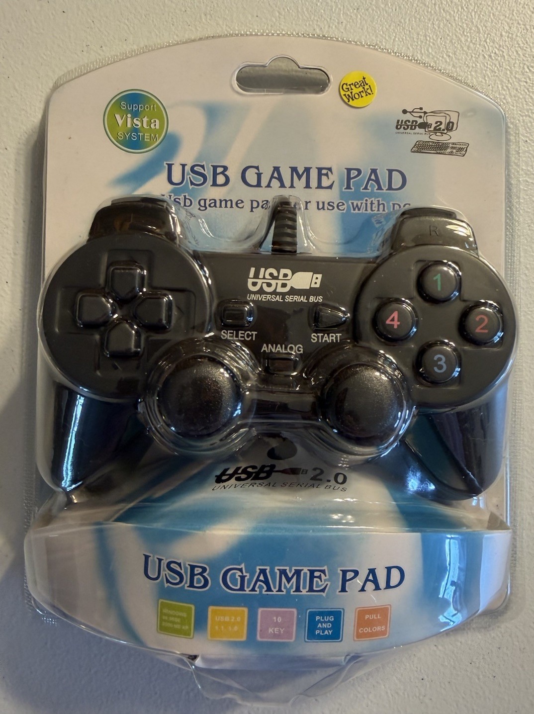 USB GAME PAD FOR USE WITH PC