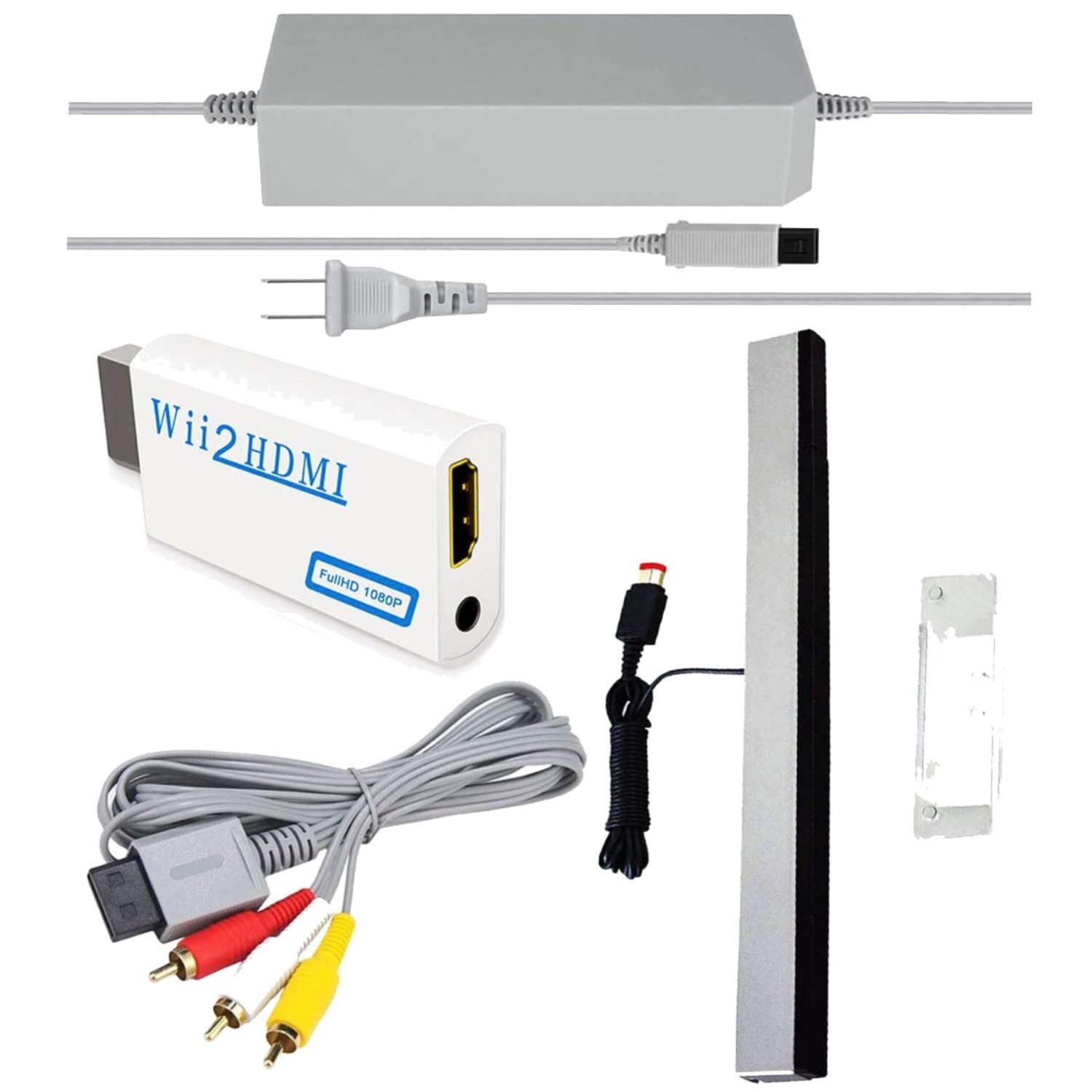 Composite AV Cable for Nintendo Wii: Gold-Plated Connectors