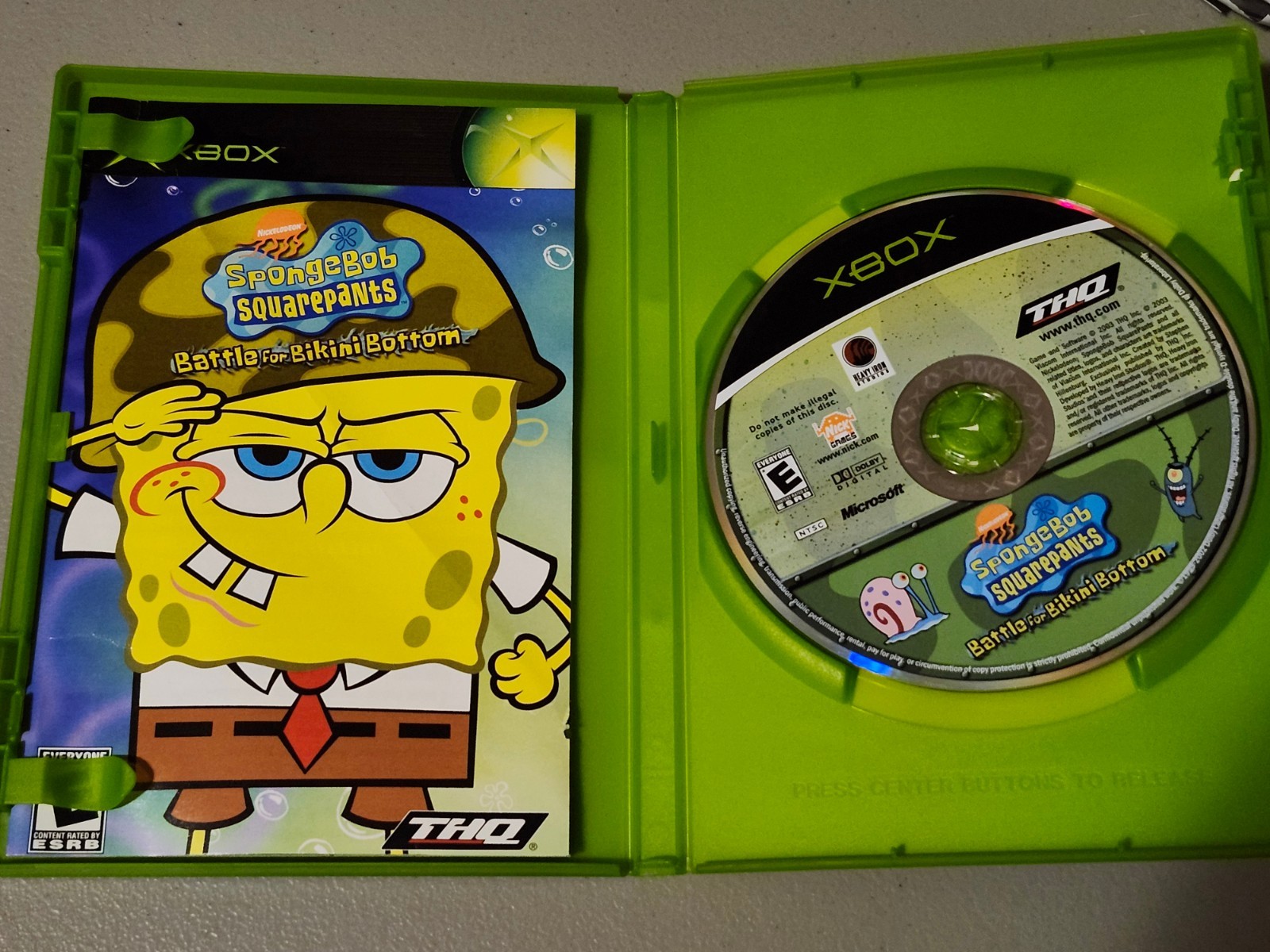 SpongeBob SquarePants: Battle for Bikini Bottom (Xbox, 2003) CIB