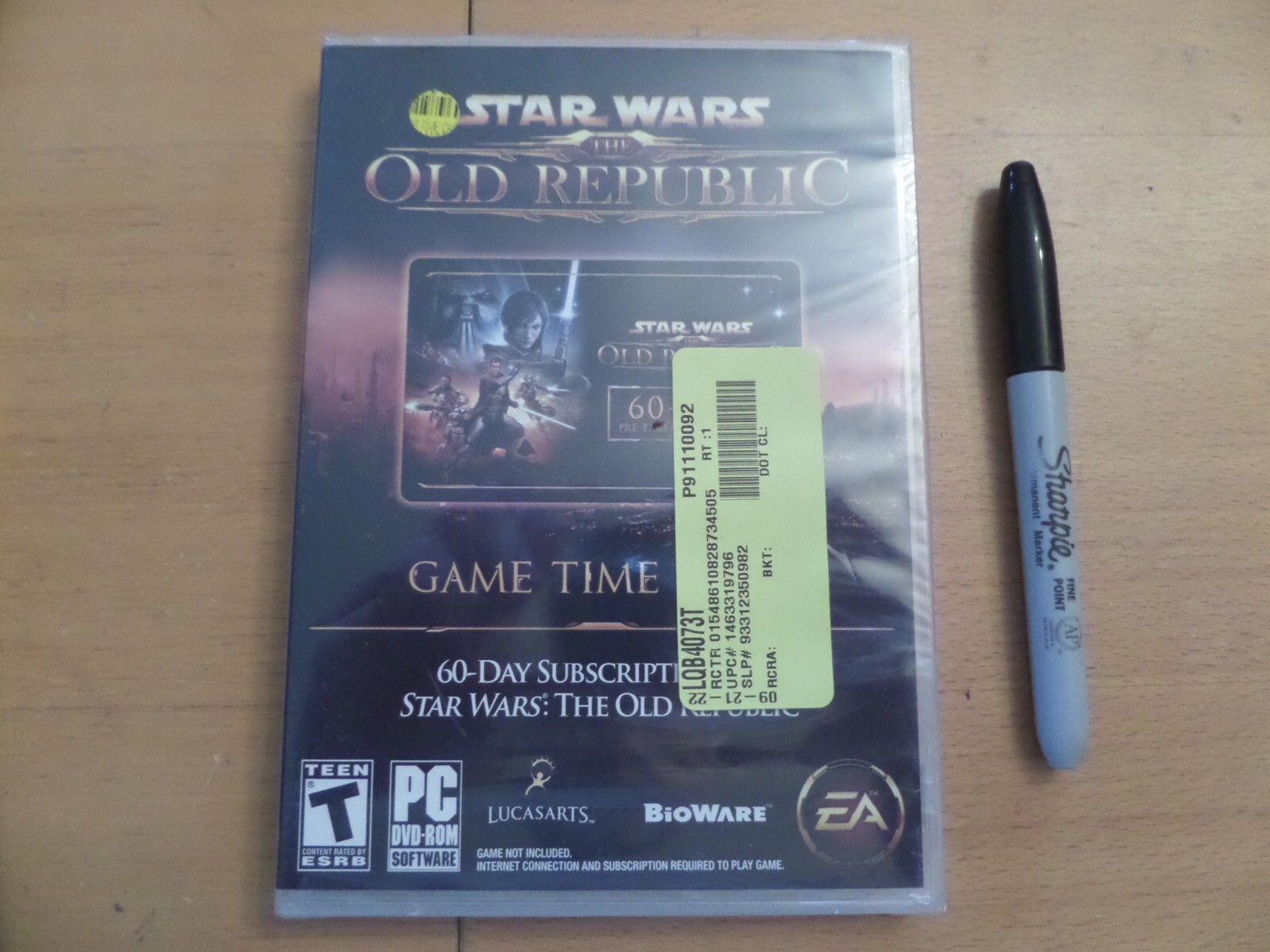 Star Wars The Old Republic 60 Day Pre-Paid Time Card (PC/DVD-ROM) New & Sealed