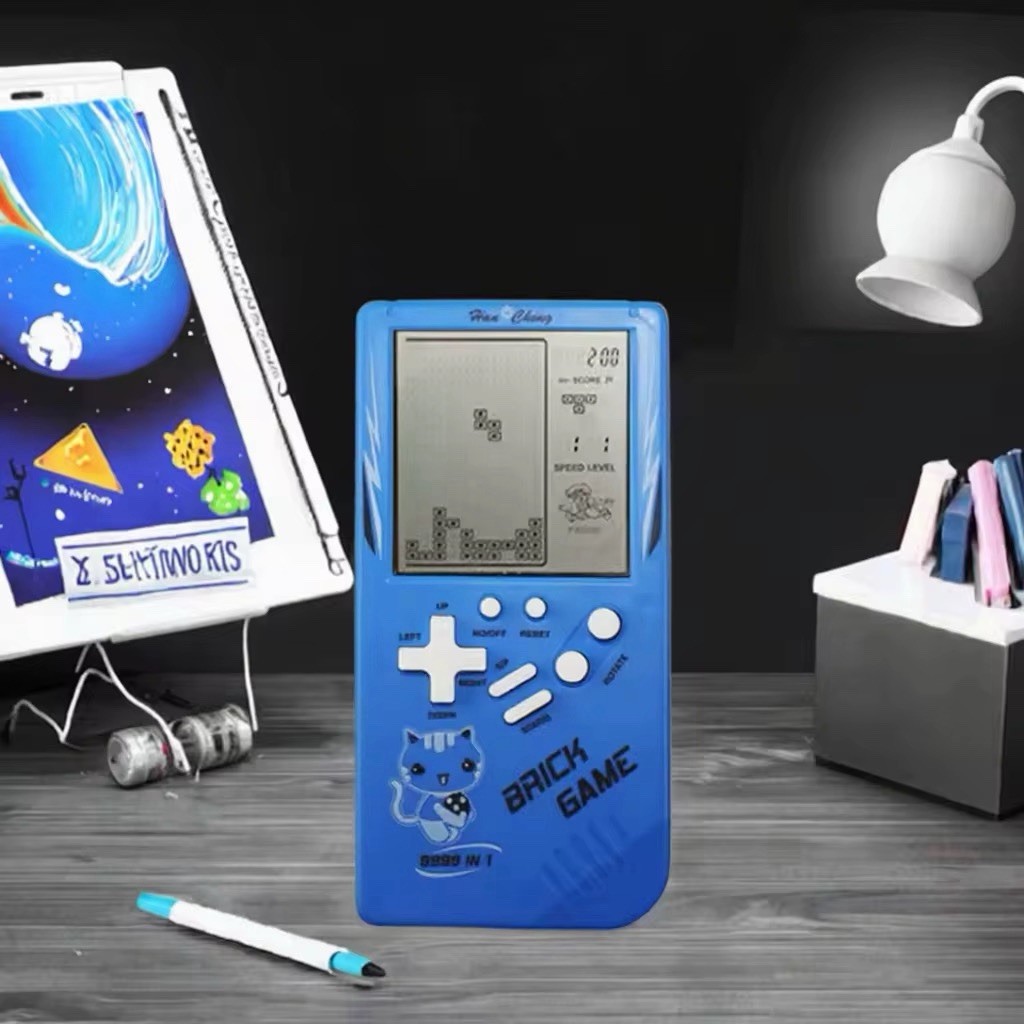 2-Pack Blue Retro Handheld Game Console 3.5” LCD – Portable Classic Gaming