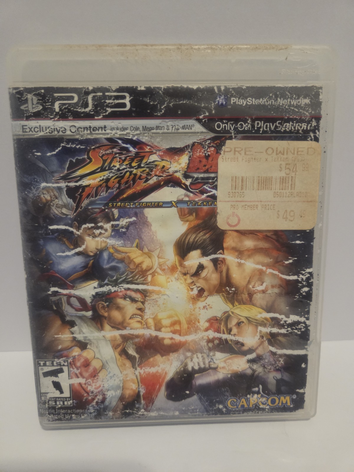 Capcom Street Fighter X Tekken Sony PlayStation 3 Multiplayer Manual Included