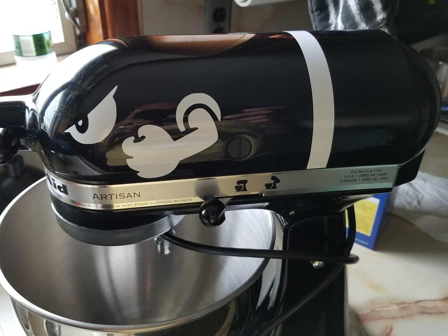 Nintendo Mario Bros. Bullet Bill Kitchen Aid Stand Mixer Vinyl Decal Set NES