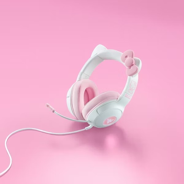 Razer Kraken Kitty V2 Wired USB A Gaming Headset, Hello Kitty Edition