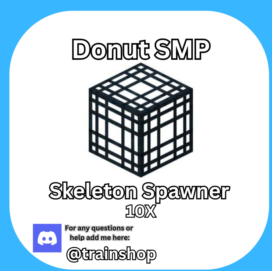 DonutSMP 10x Skeleton Spawners | Donut SMP Minecraft | Cheap Fast Safe Delivery