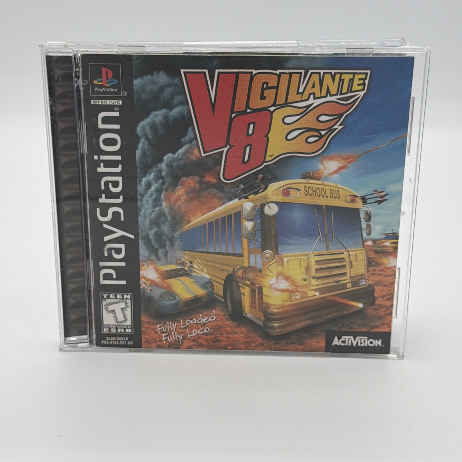 Vigilante 8 (Sony PlayStation 1, 1998) PS1 CIB Disc Resurfaced Tested