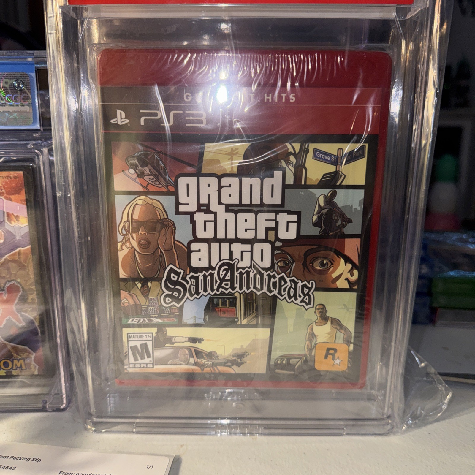 Grand Theft Auto: San Andreas Greatest Hits Sealed PS3 – PSA Graded 9.8 A++ RED