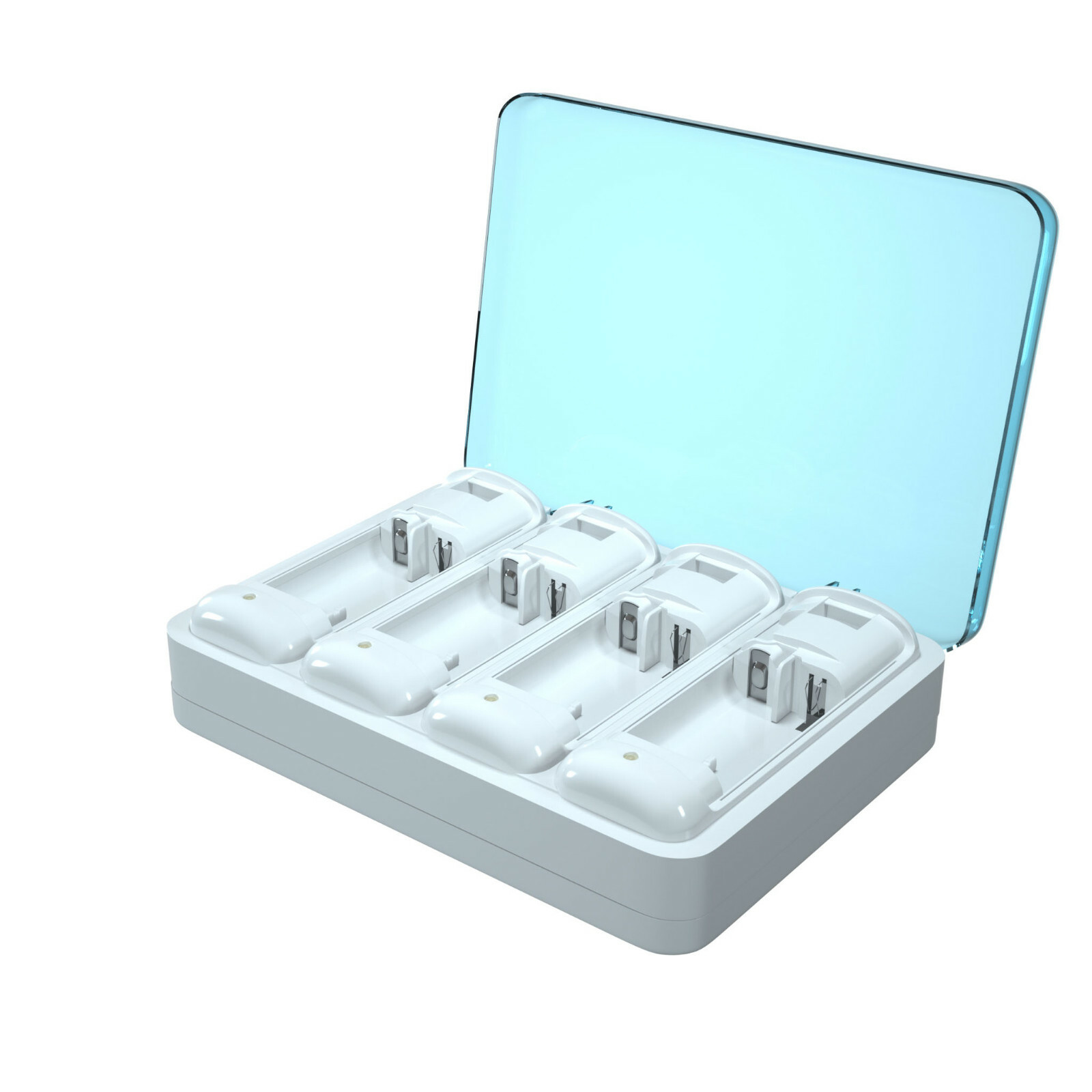 New Version Remote Charging Station Dock + 4Pack 2800mAh Batteries for Wii/Wii U