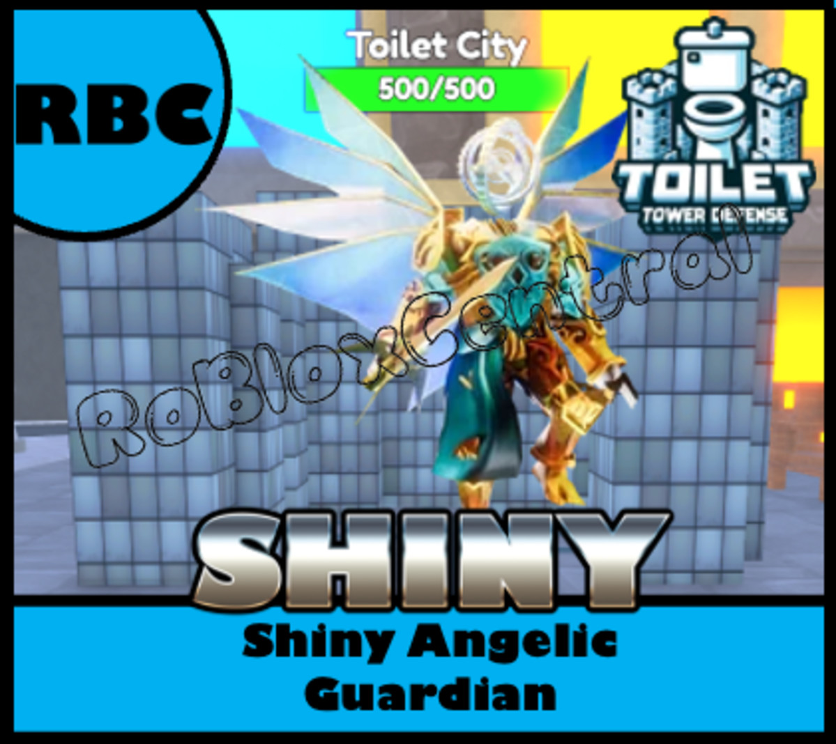 SHINY ANGELIC GUARDIAN UNIQUE +300% DPS – CHEAP TOILET TOWER DEFENSE – TTD UNIT