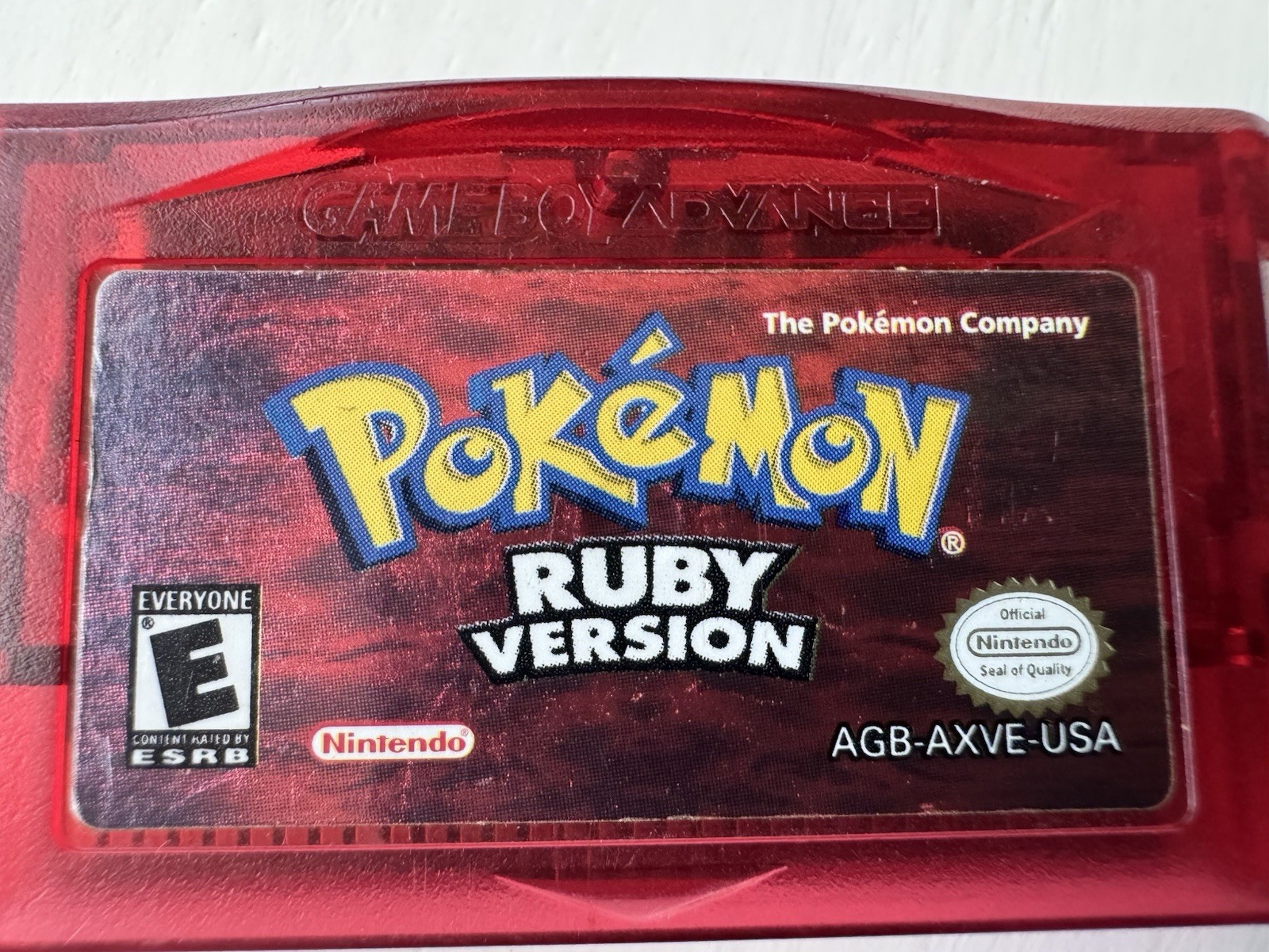 Pokémon Ruby Version GBA Cart Only, Dry Internal Battery, TESTED, Authentic