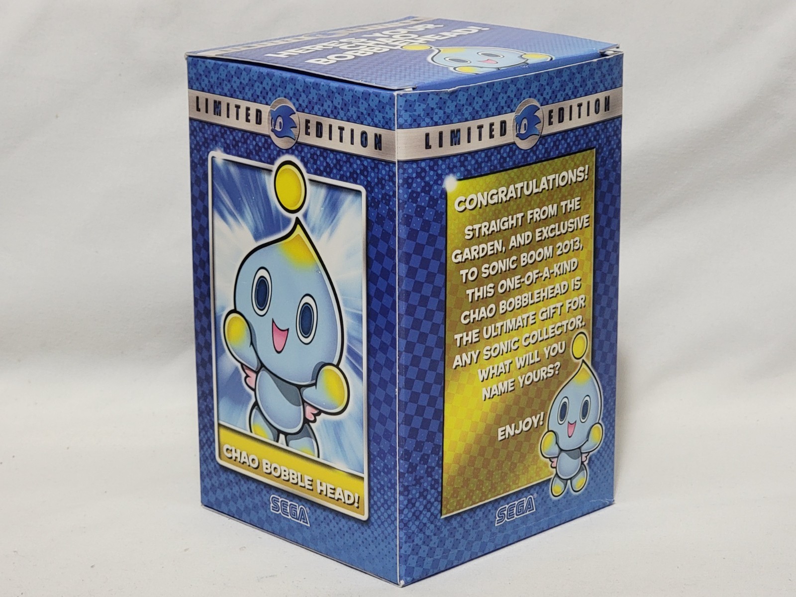 New (Open Box) Sonic Boom 2013 Exclusive CHAO BOBBLE HEAD Limited Edition Sega