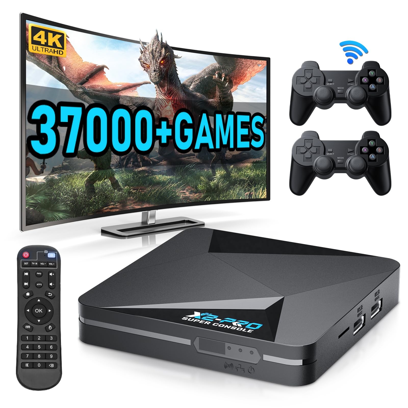 Kinhank Retro Game Console Super Console X2 Pro Built-in 37000+ Games, Video …