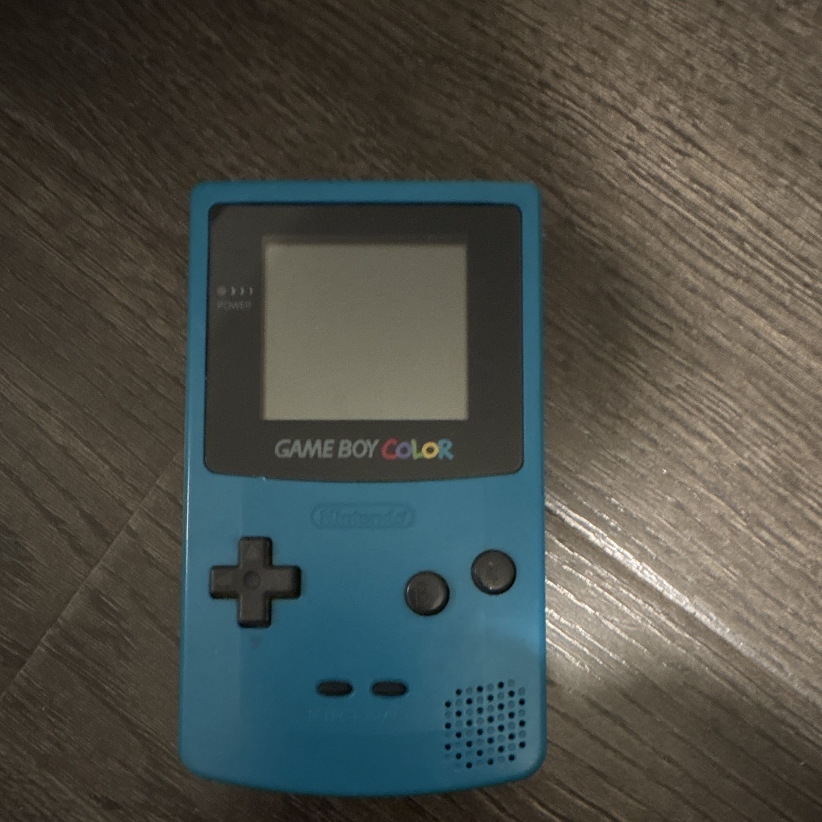 Nintendo Game Boy Color Blue Handheld System CGB-001 Color Screen, Headphone