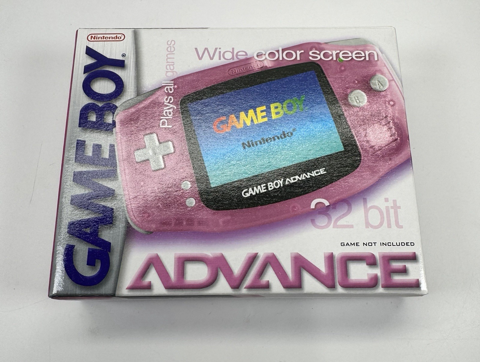Nintendo Game Boy Advance 32MB Handheld System Fuchsia Pink Mint Complete CIB