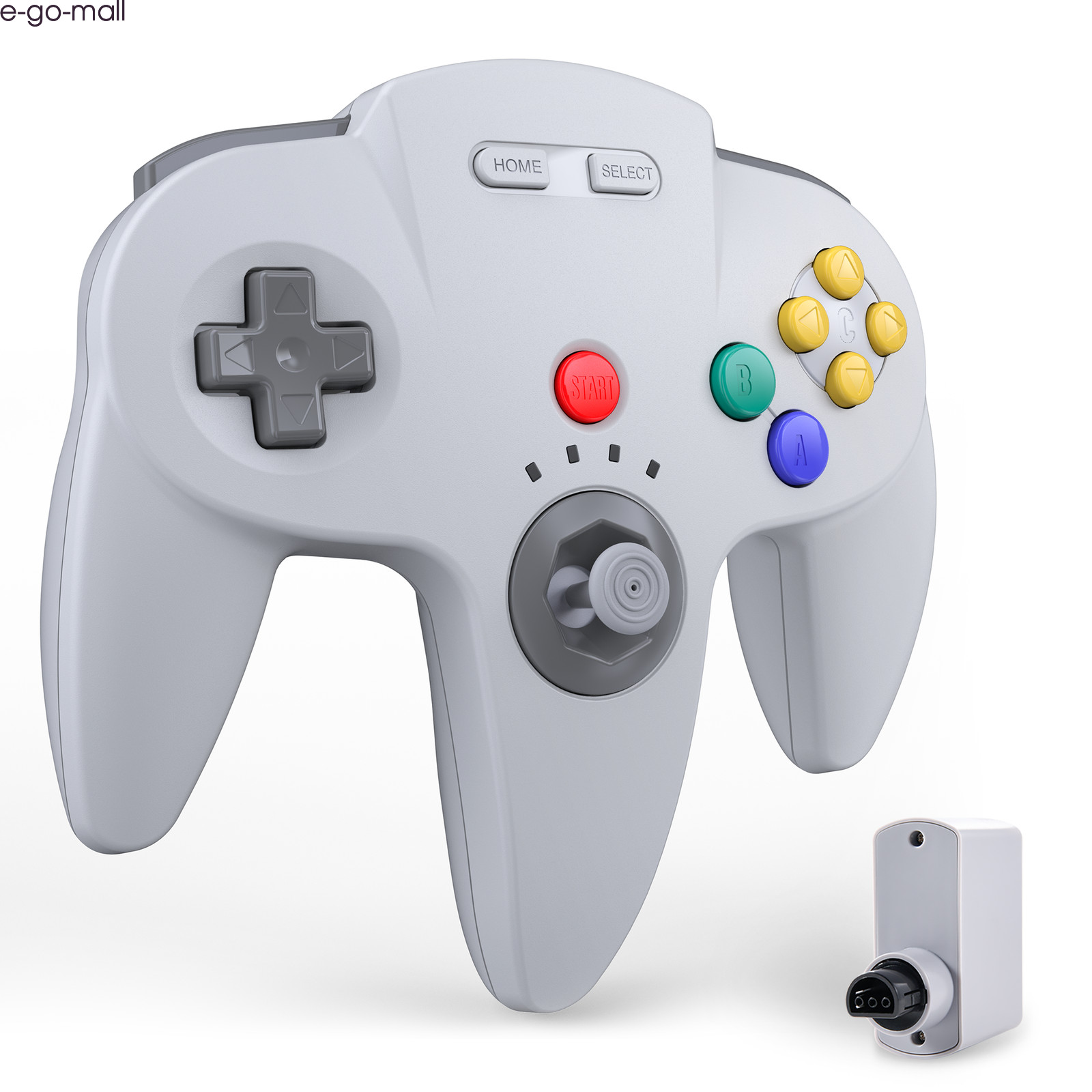 Wireless N64 Controller Remote Game Pad w/ Rumble Pak for Nintendo N64 Console