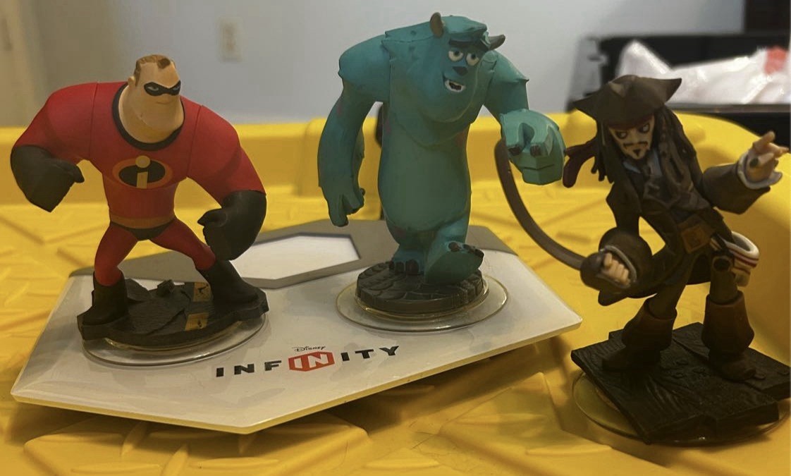 Disney Infinity Character Figures Mr. Incredible & Sulley Disney Infinity Series