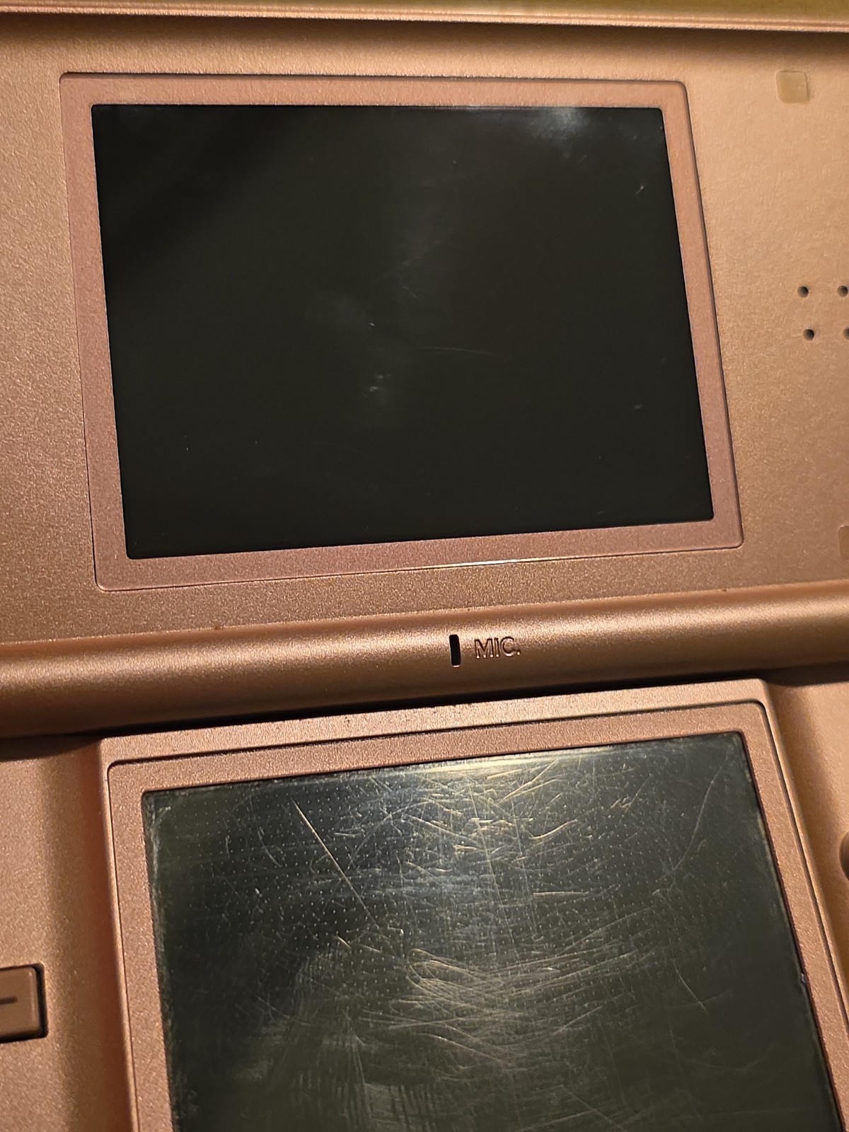 Nintendo DS Lite Handheld Metallic Rose Tested Working
