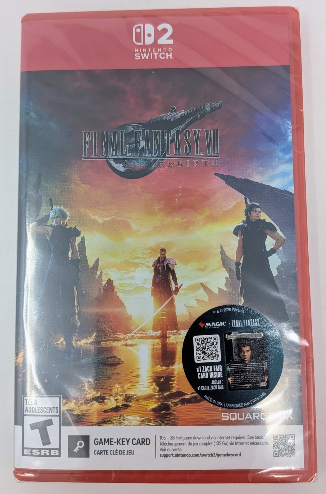 *NO PROMO CARD* NEW Final Fantasy VII Rebirth FF7 – Nintendo Switch 2 game only