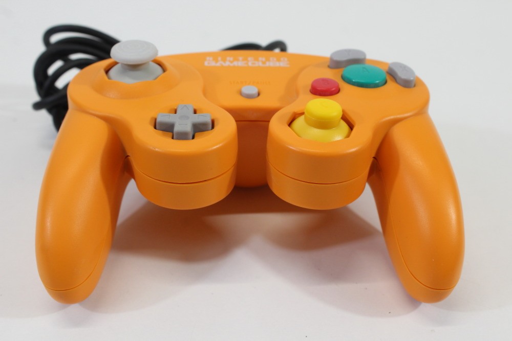 Official Nintendo GameCube Controller Pad GC NGC DOL-003 Spice Orange New Stick