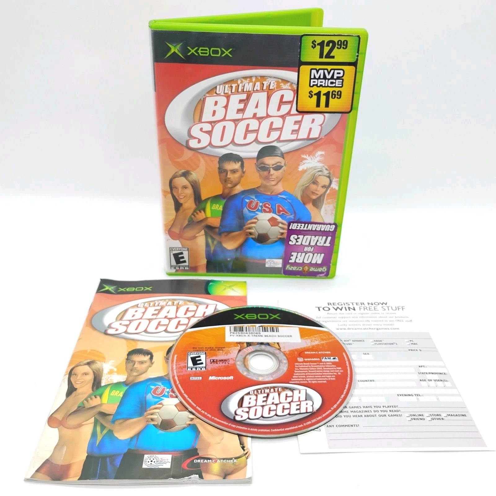 Ultimate Beach Soccer (Original Xbox 2003) Complete w/ Manual & Reg Card TESTED