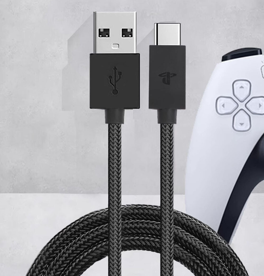 Genuine USB-C Charging Power Cable Cord for Playstation 5 DualSense Edge 2.8M
