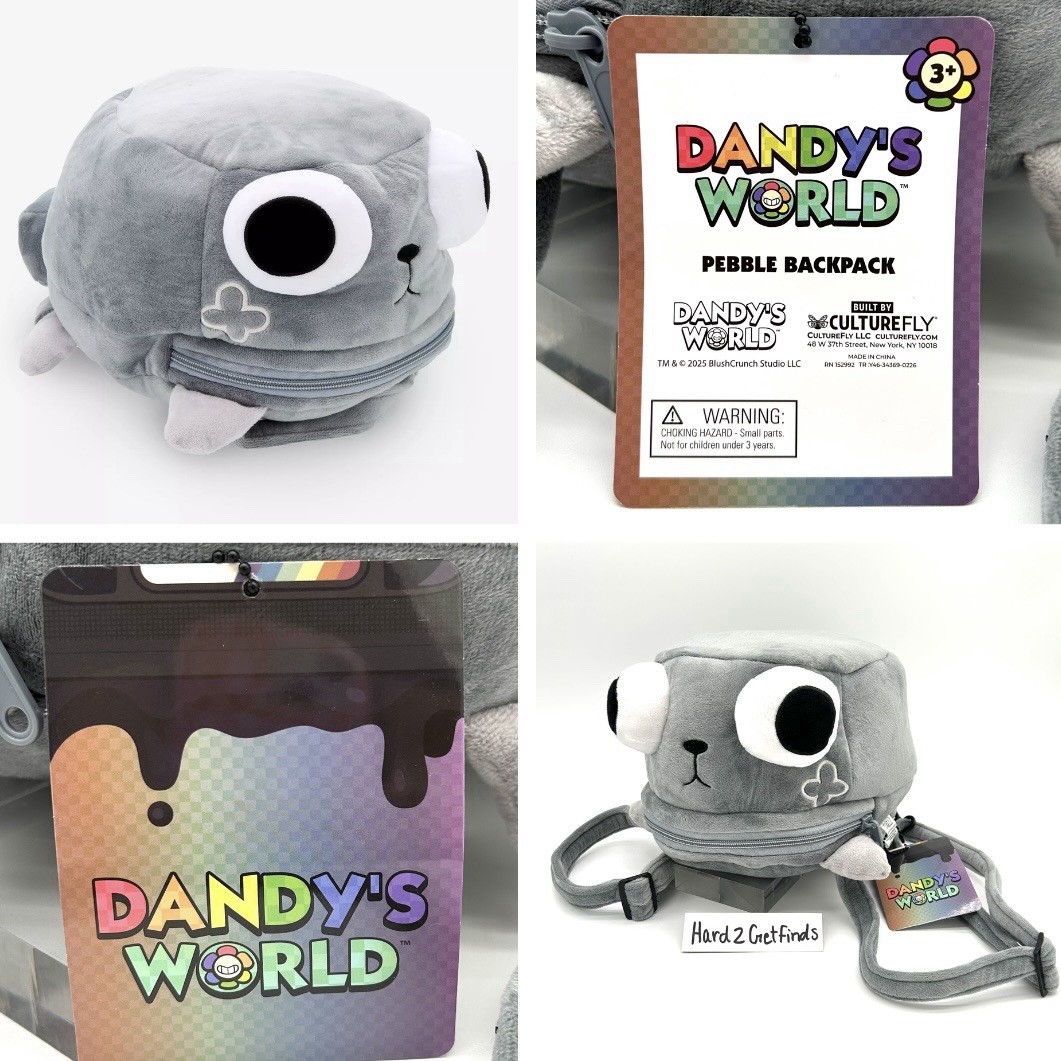 Official Dandy’s World Pebble Backpack Hot Topic Exclusive Plush Cosplay Bag NWT