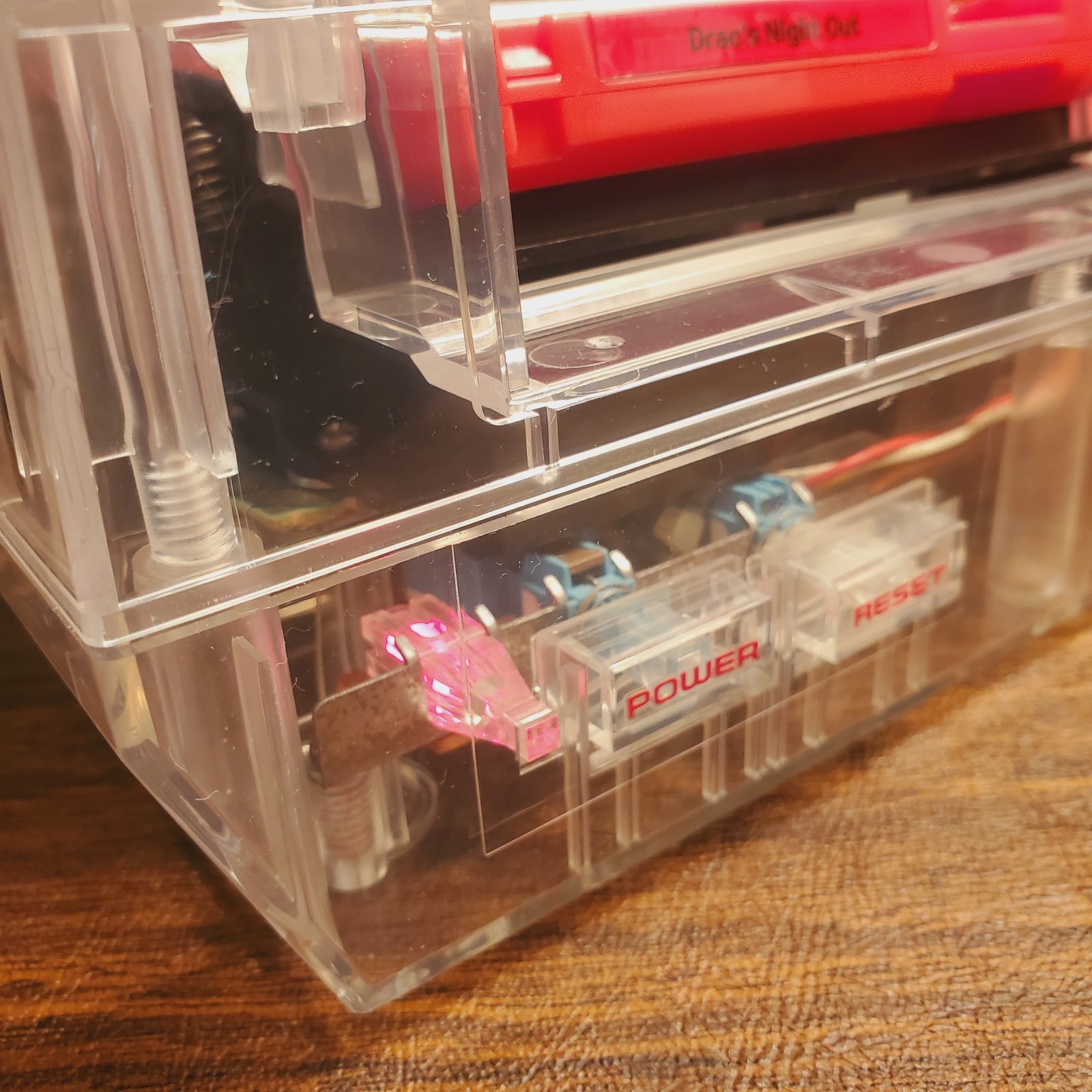 New Replacement Shell Case for NES TRANSPARENT CLEAR See Through ABS -SHELL ONLY