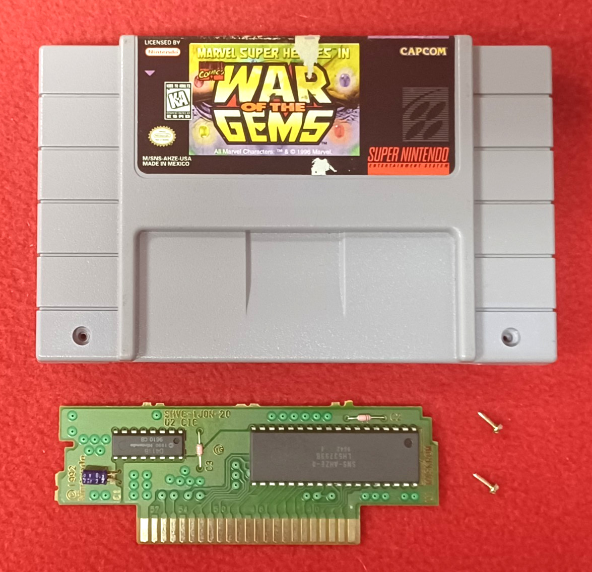 Marvel Super Heroes In: War of The Gems (Super Nintendo, SNES, 1996) AUTHENTIC