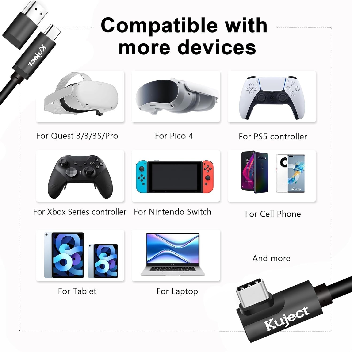 Oculus Quest Link Cable – 16FT High-Speed Data Transfer